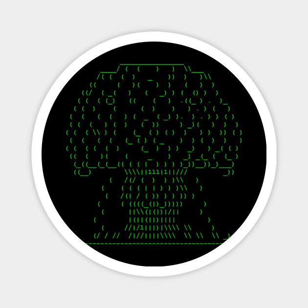 ASCII Nuke (Green Text) Magnet by jdemacek